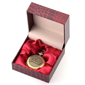 PU gift box pack Antique quartz pocket watch