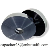 Aluminum metalized polyester film for capacitors
