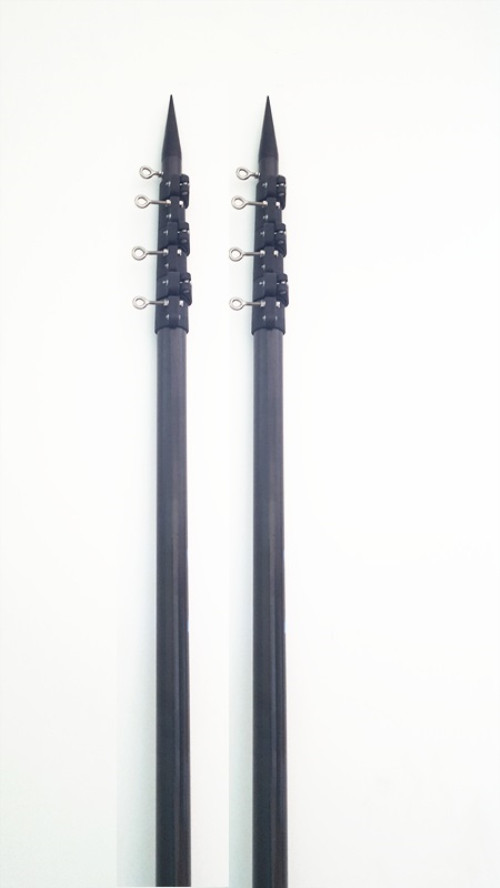 Sold in pairs. Base of the pole is re-inforced, much stronger, and poles serving life is longer.
