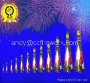 Conic Fountain Fireworks Toy 3 to 17 Inch for New Year Wedding