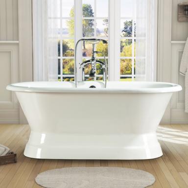 pedestal cast iron bathtub
