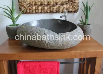 Natural stone sink，riverstone washing basin&nbsp;-&nbsp;CHSTONE-004