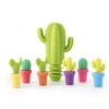 Eco-friendly cactus shaped silicone bottle stoppers cork