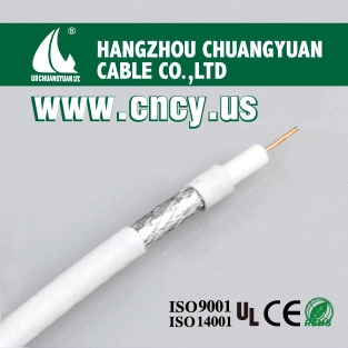 75ohm coaxial cable RG6 for CCTV and CATV(CE,RoHS,UL,REACH),professional cable factory in China