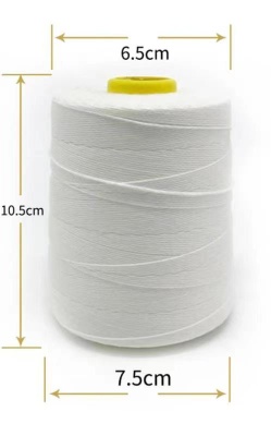 Factory low moq 5000yards dyed spun 100% polyester sewing thread for close women bag - 002