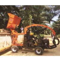 Innovation and technology for oil palm at  narrow terraces. A multipurpose concept to make the mini tractor  more versatile.