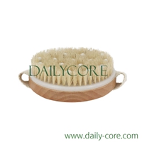 This exfoliating bristle body brush is designed to precisely clean and gently remove dead skin cells from your body surface for a healthy looking. Boar bristle is great for wet or dry brushing, stimulates circulation, improves skin quality, and relieves stress, for men & women