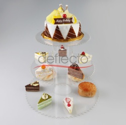 Deflect-o Acrylic Cake Display Holder,399x240(mm)