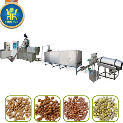 Twin screw extruder pet food production line dog food cat food making machine