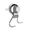 Double Hooks Vacuum Suction Cup Hook Holder for Bathroom Towel Bathrobe Loofah for Towel Hanger
