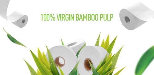 Doocity high quality 100% bamboo pulp paper bathroom tissue toilet paper