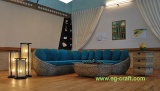 Indoor wicker sofa set for sale