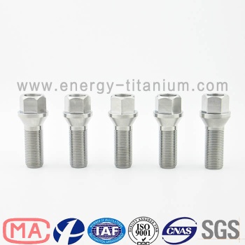 Gr5 titanium alloy wheel hub bolt and nut