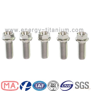 Gr5 titanium alloy Flanged Hex Head Bolt
