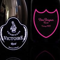 OEM Waterproof LED Sticker EL Wine Label adhesive luminous light wine Bottle Label for champagne