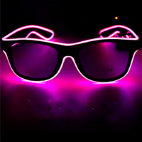 Party Supplier USB Rechargeable Wireless Light Up Led Lighting EL Wire Glasses