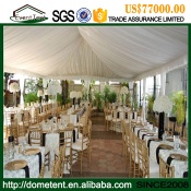 white luxury decoration wedding tent , large catering wedding party tent for sale