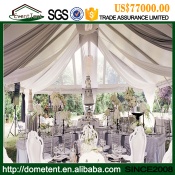 Luxury marriage decoration wedding tent, strong aluminium frame tent for sale