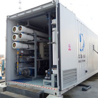 Containerized brackish water desalination