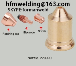 100-105A Nozzle 220990 compatible parts for HYPERTHERM power max105