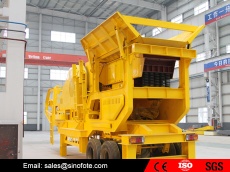 Portable mining stone mobile crusher