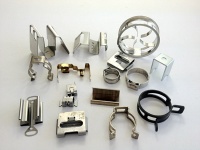 Fourslide stamping multi slide parts flat spring metal clips