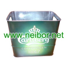 Carlsberg beer bucket metal tin beer bucket ice bucket - NB-5046