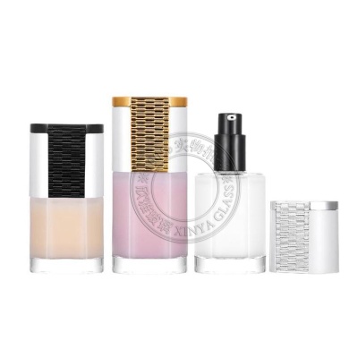 30ml 45ml liquid foundation glass bottle cosmetic packaging essense lotion Sunscreen concealer bottles&nbsp;-&nbsp;XY051