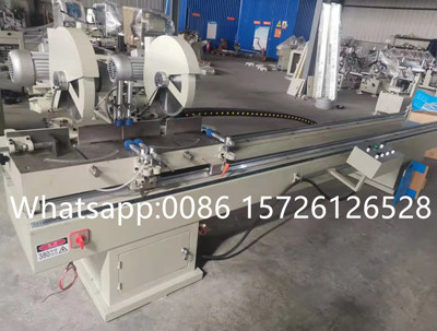 two head cutting saw for pvc profile
