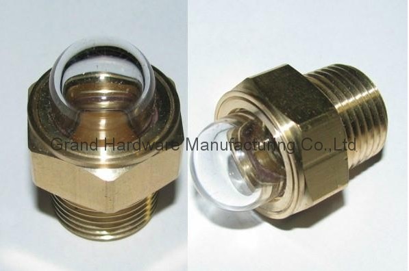 domed shape oil sight glass