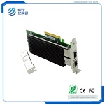 F1002T PCIe 10G  2-Port RJ45 Intel X540 Fibre Optic NIC Network Card for Server Switch - PCIe 10G 2-Port RJ45