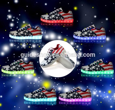 GD design your own shoes durable flag led low top shoes for women and men