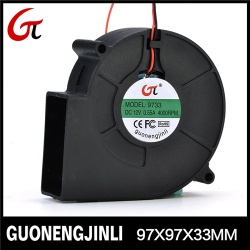 Manufacture selling 12V 9733 dc blower fan with large air flow for treadmill - GNJLB9733