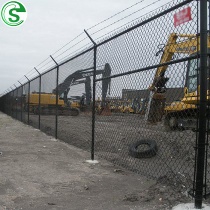 Hot sale pvc coated brown chain link fence for perimeter