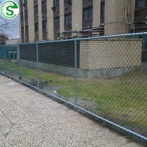 Chain link barbed wire fence security Y post for boundary