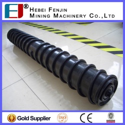 Material Handling Equipment Parts Conveyor Spiral Return Cleaning Roller For Mining