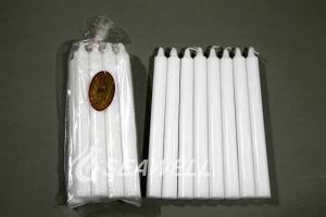 Smokeless White Color Palm Wax Stick Candle - 006