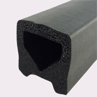 EPDM Sponge Rubber Extrusion Profile, Rubber Tubing and Seals