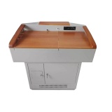 Upscale Wood-and-Steel Platform