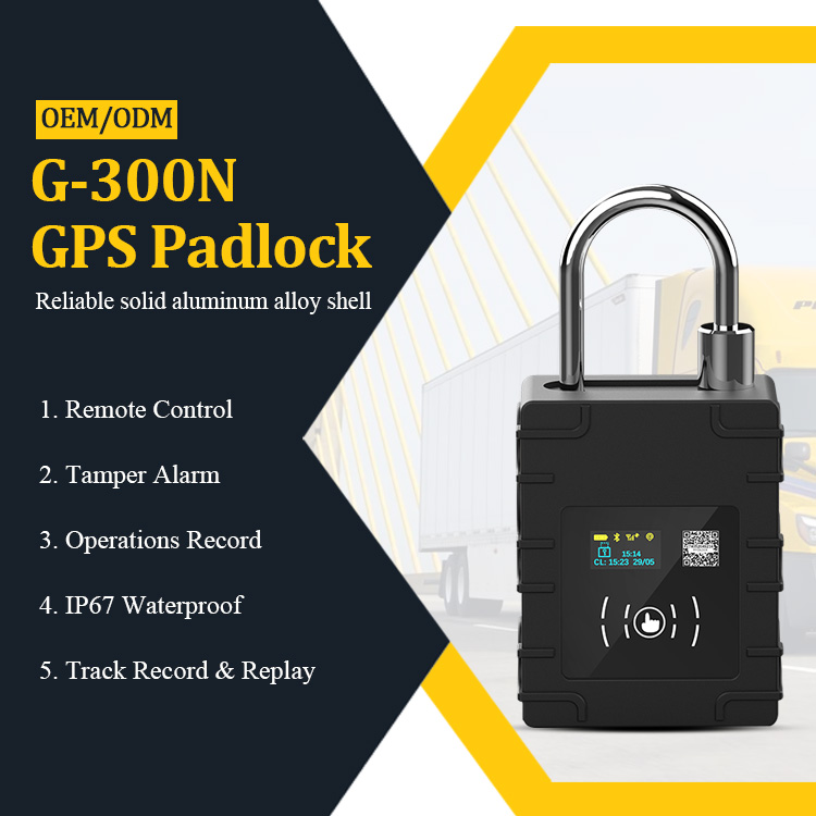 G-300N GPS Padlock 1. Remote Control 2. Tamper Alarm 3. Track Record & Replay 4. Operations Record