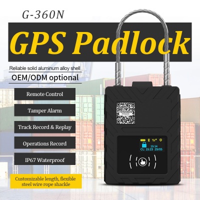 G360N Steel Wire Rope GPS Tracker Padlock Smart Electronic E Lock