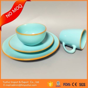 Stoneware tableware, color glaze ceramic tableware, ceramic tableware set