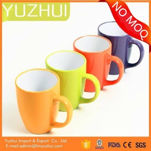 Color glazed ceramic mug, china wholesale ceramic mug, hotsale ceramic mugs promotional
