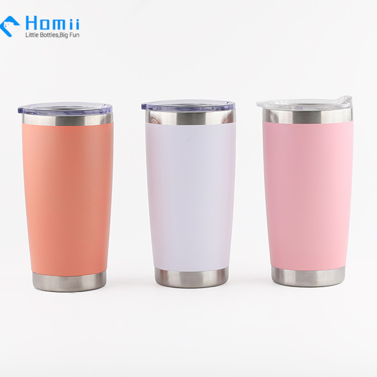 steel double wall coffee thermos cup set