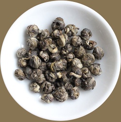 Authentic Jasmine Dragon Pearls organic China green tea