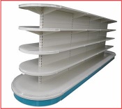 cheap 5tiers heavy duty double-side Hypermarket shelves