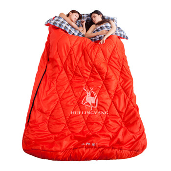 This double flannel sleeping bag is equipped with two pillows and soft flannel plaid lining.It feels comfortable for lovers to enjoy the nature time.OEM & ODM being of our strengths so contact us