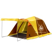 One bedroom double layer camping tent for four people H30 - H30