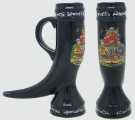 ceramic mug with ivory shape