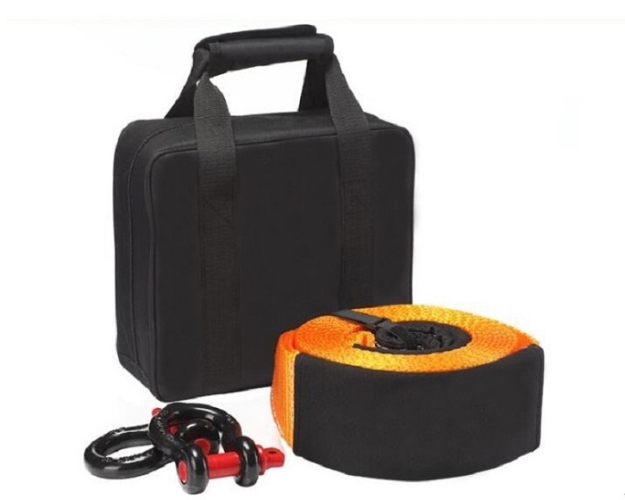 High quality, heavy duty snatch strap, it is suitable for recovery and tow when vehicles get into the emergency.
